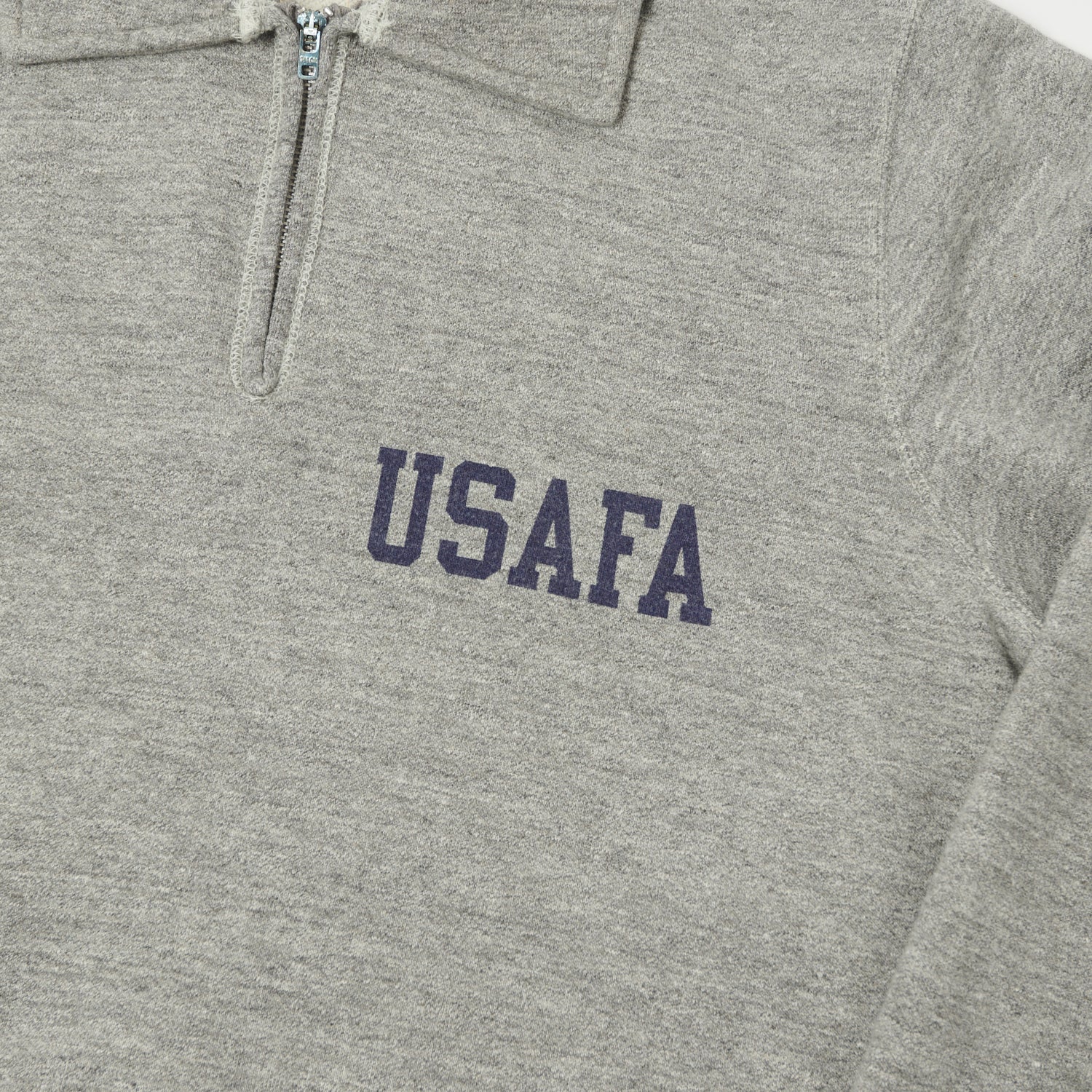 Buzz Rickson's U.S. Air Force Academy Half Zip Sweatshirt - Heather Grey