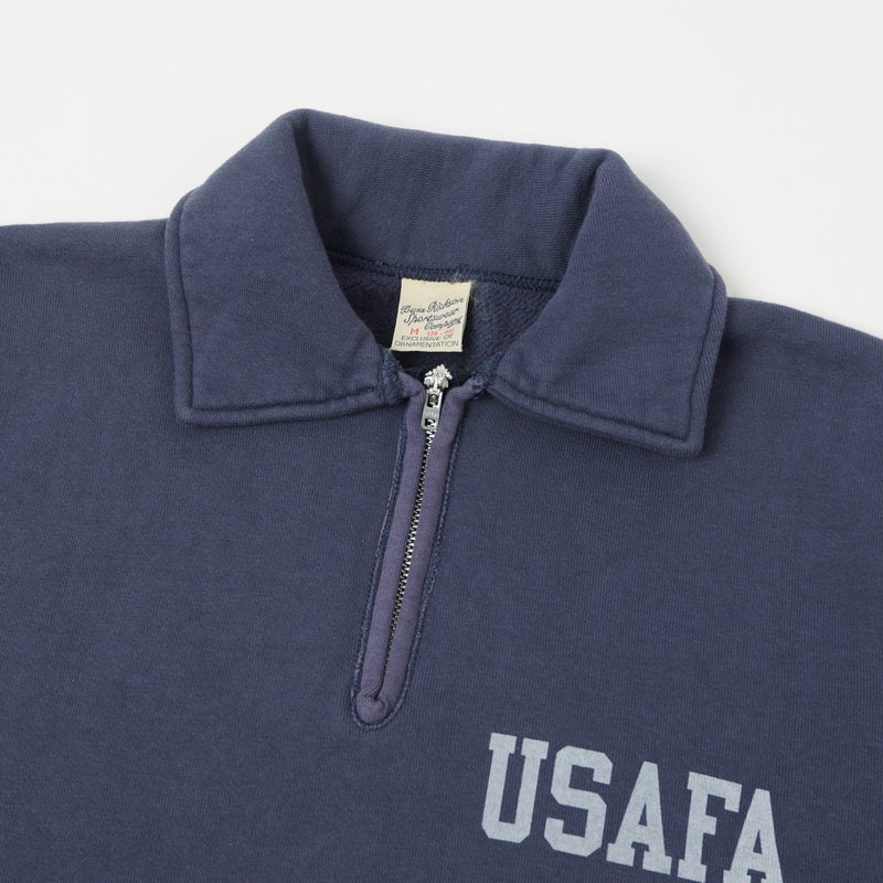 Buzz Rickson's U.S. Air Force Academy Half Zip Sweatshirt - Navy