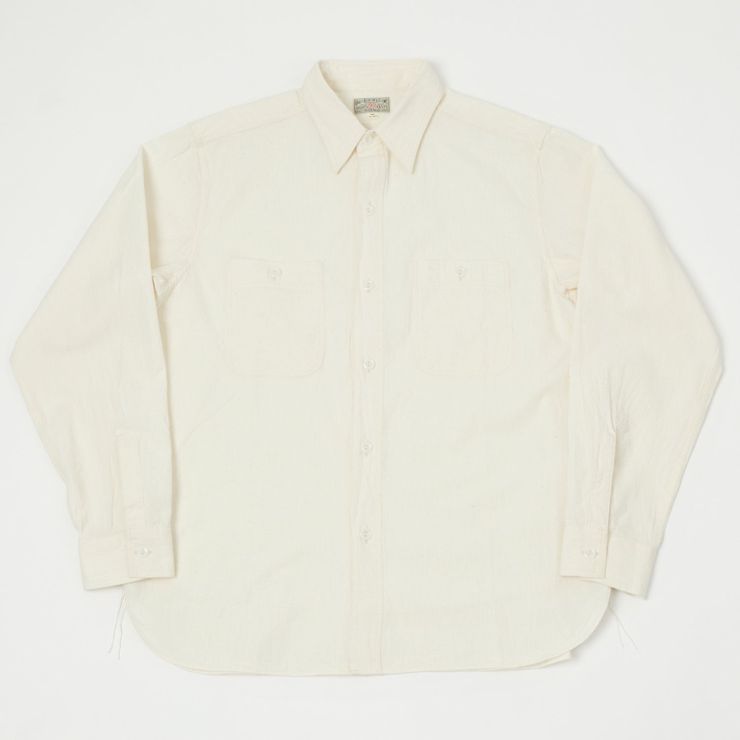 Buzz Rickson's Chambray Work Shirt - White | SON OF A STAG