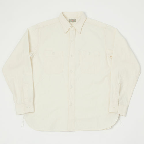 Buzz Rickson's Chambray Work Shirt - White