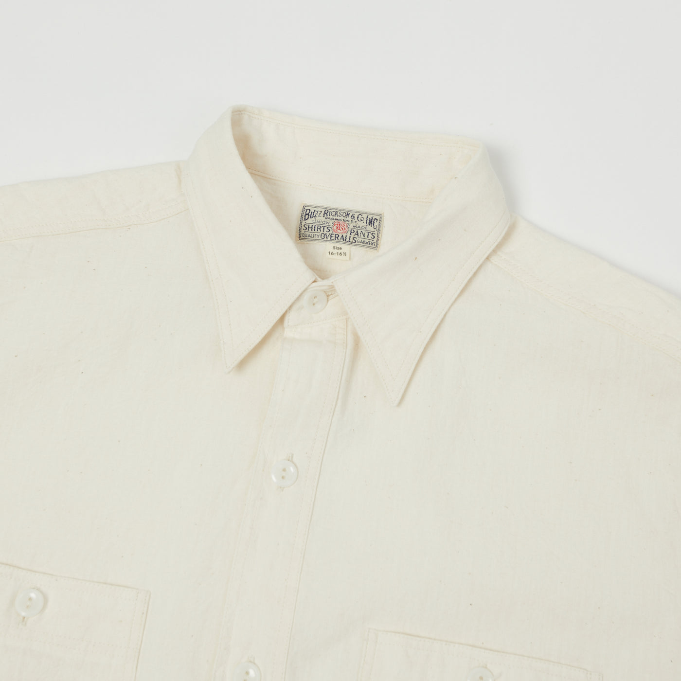 Buzz Rickson's Chambray Work Shirt - White