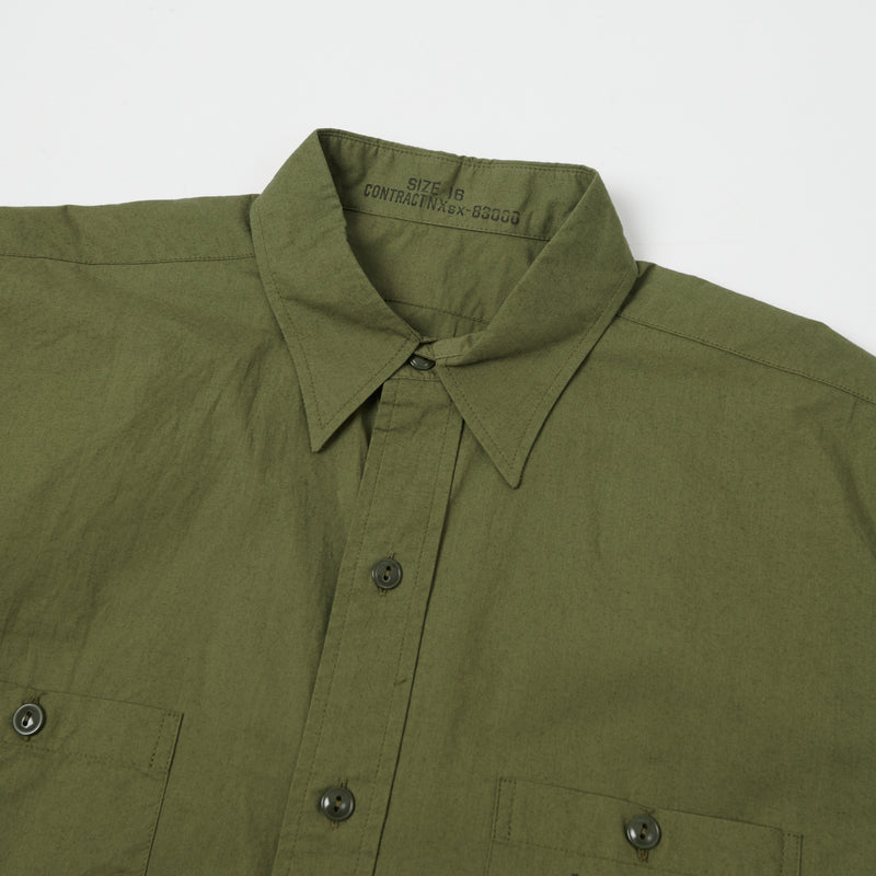 Buzz Rickson's BR38400 N-3 S/S Utility Shirt - Olive