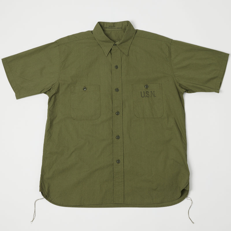 Buzz Rickson's BR38400 N-3 S/S Utility Shirt - Olive