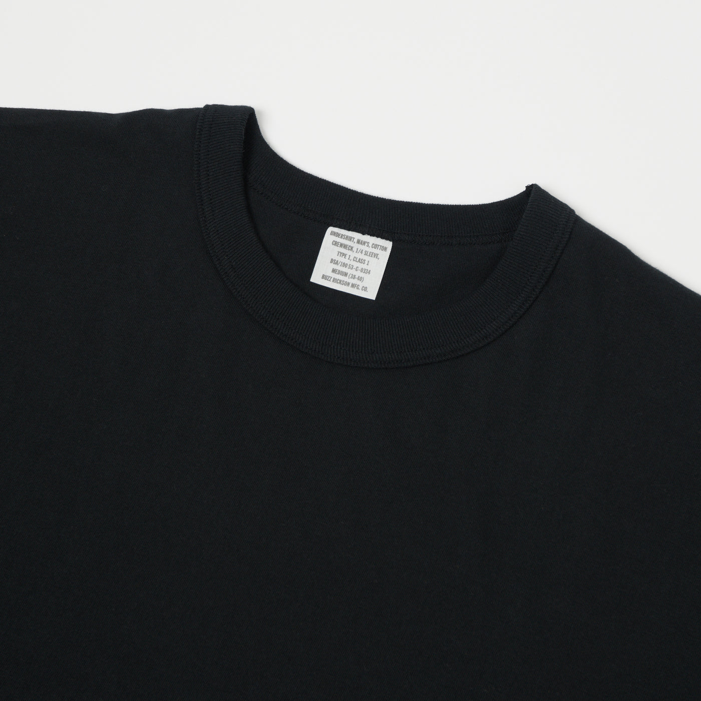 Buzz Rickson's 'Government Issue' T-Shirt - Black