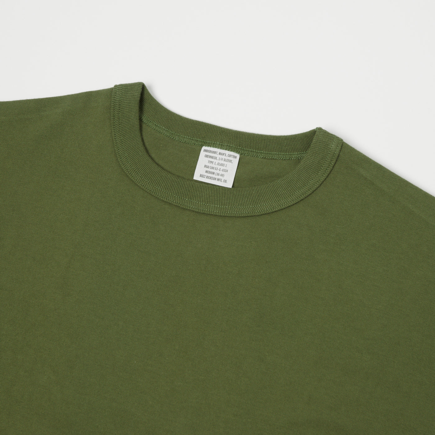 Buzz Rickson's 'Government Issue' T-Shirt - Olive