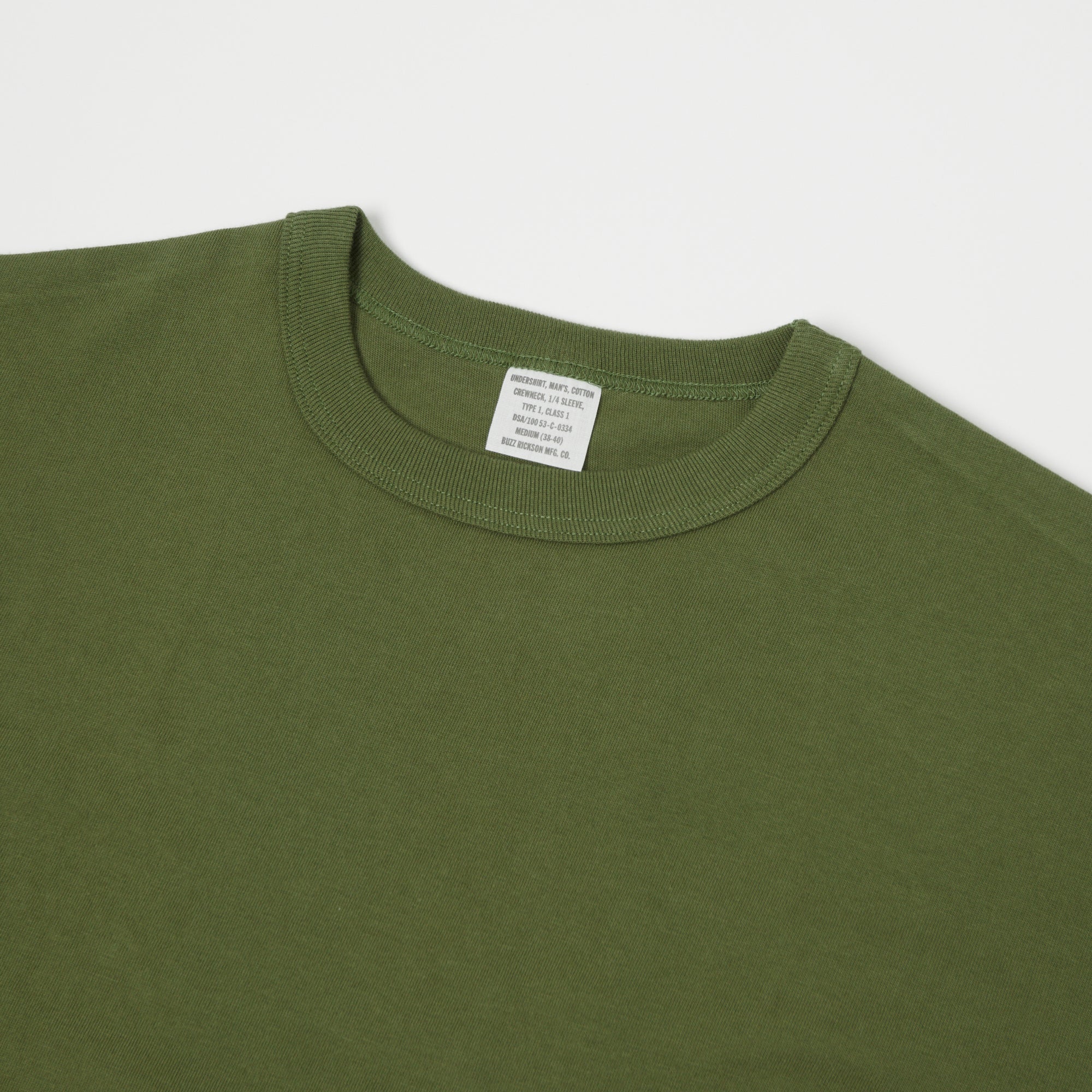 Buzz Rickson's 'Government Issue' T-Shirt - Olive