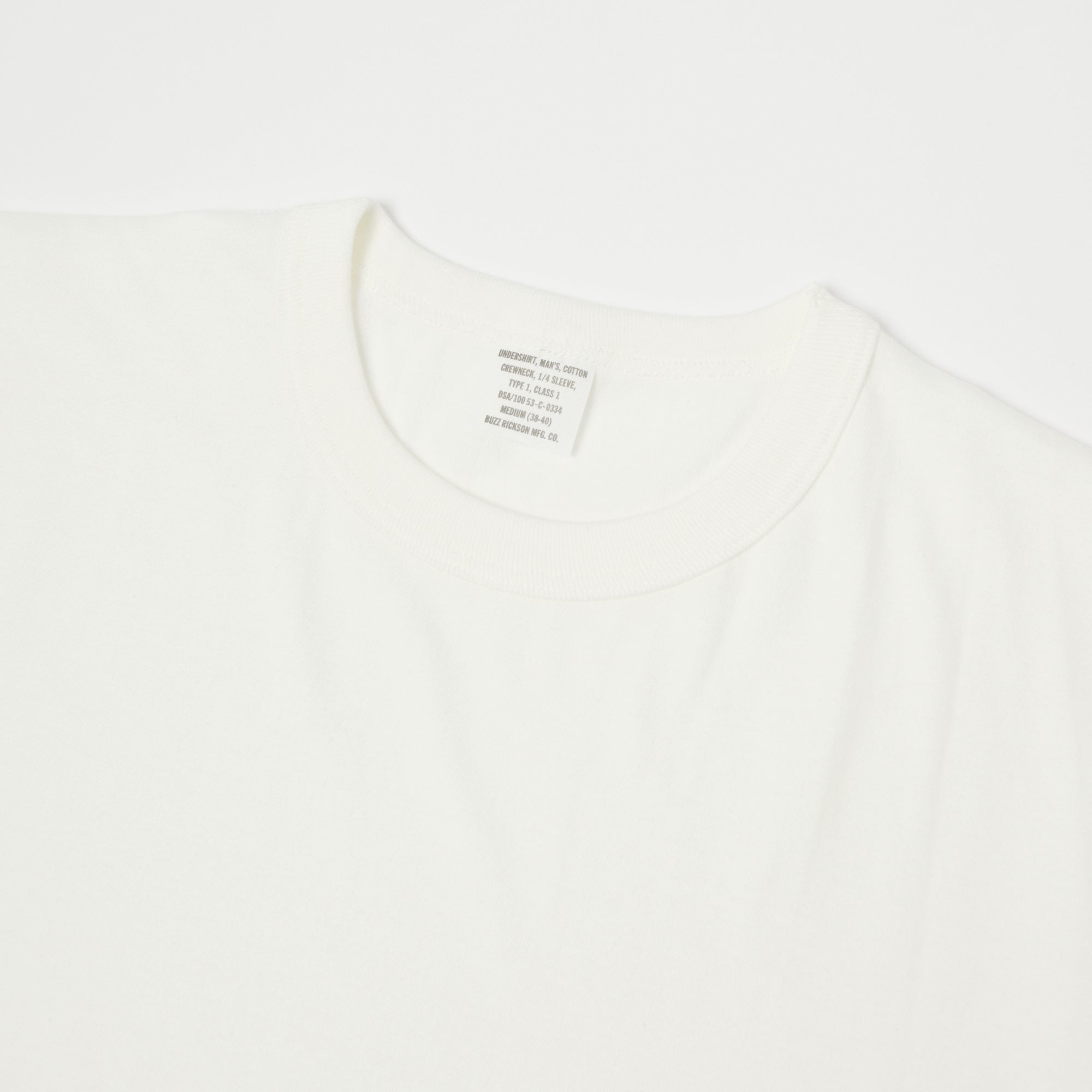 Buzz Rickson's 'Government Issue' T-Shirt - White