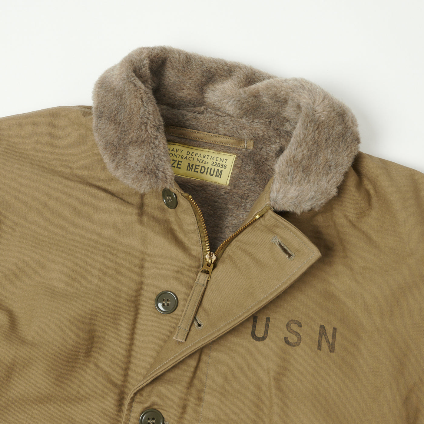 Buzz Rickson's U.S. Navy N-1 Deck Jacket - Khaki