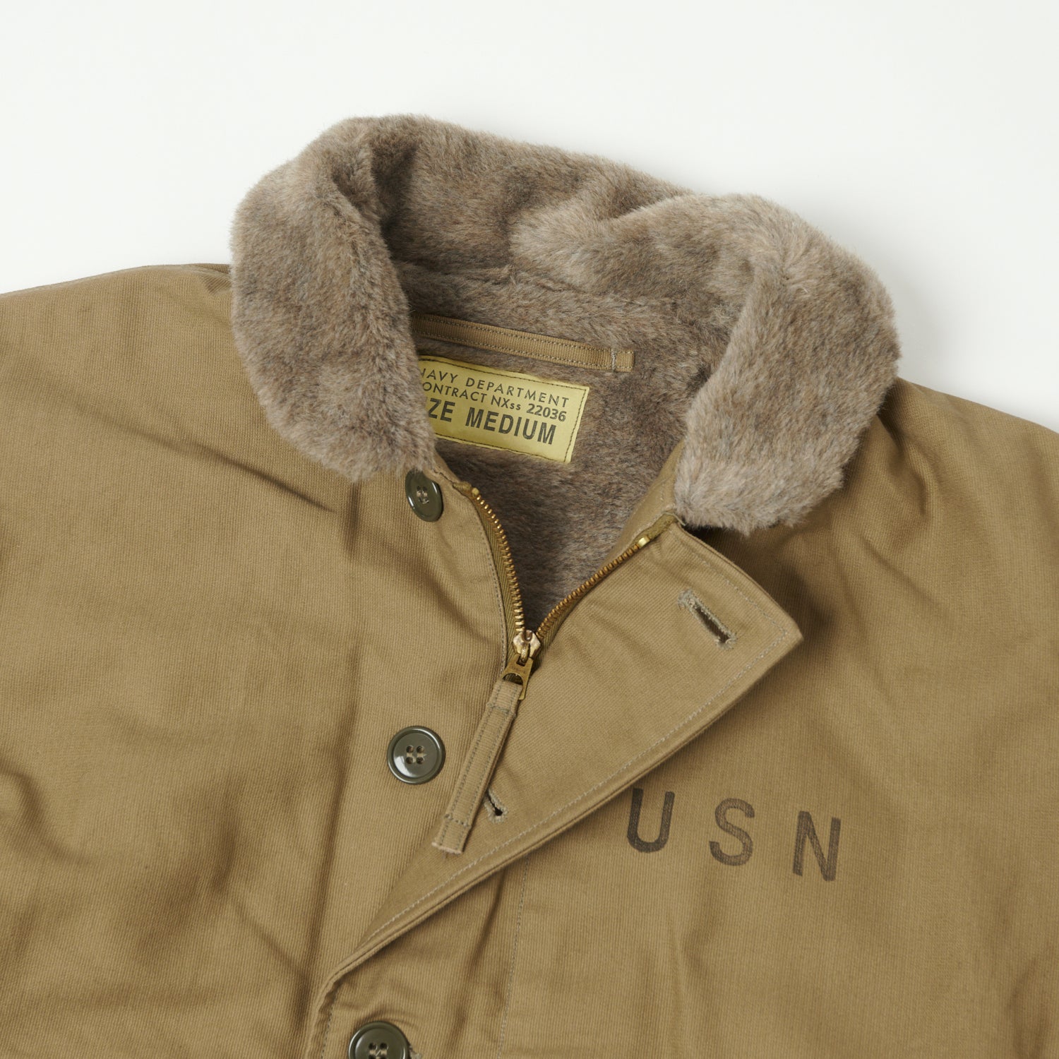 Buzz Rickson's U.S. Navy N-1 Deck Jacket - Khaki