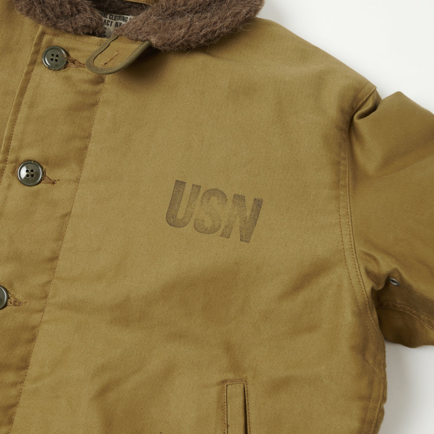 Buzz Rickson's U.S. Navy N-1 Deck Jacket - Khaki Demotex – SON OF
