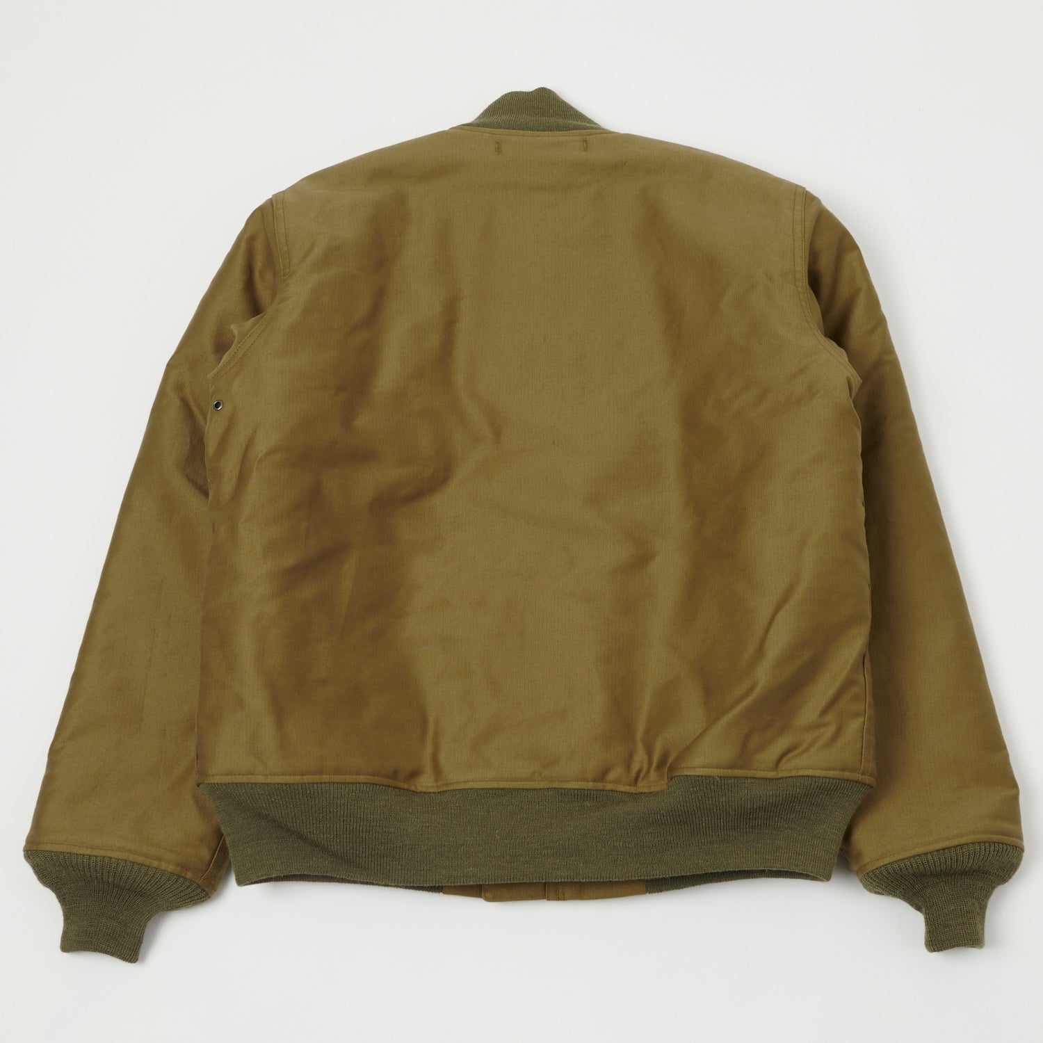 Buzz Rickson's U.S. Navy Zip Through Deck Jacket - Khaki Demotex