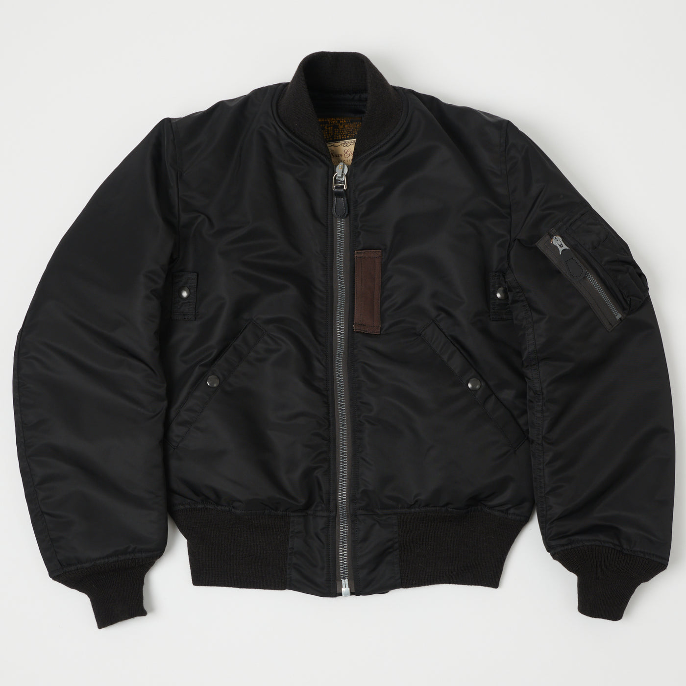 Buzz Rickson's x William Gibson MA-1 Flight Jacket 'Regular' - Black