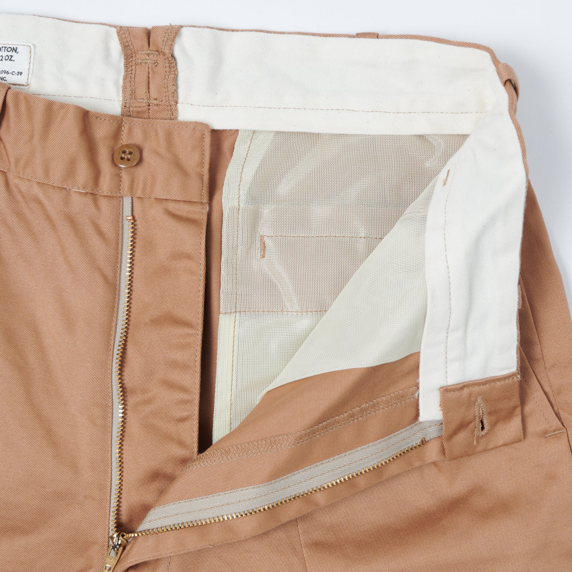 Buzz Rickson's 'Uniform Twill' 8.2oz Chino Short - Khaki
