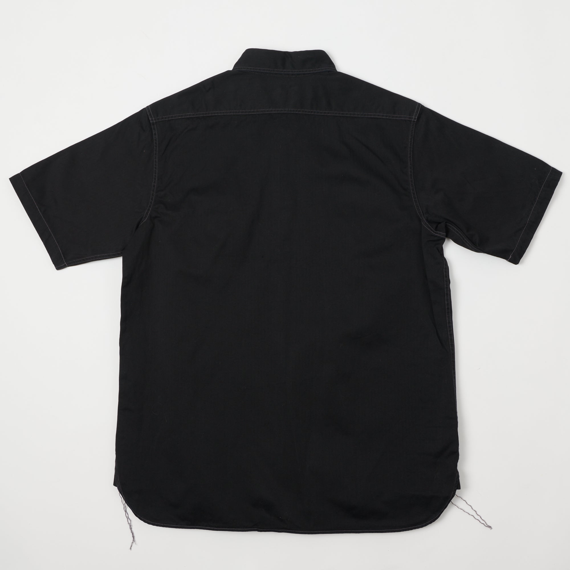 Buzz Rickson's Short Sleeve Herringbone Work Shirt - Black