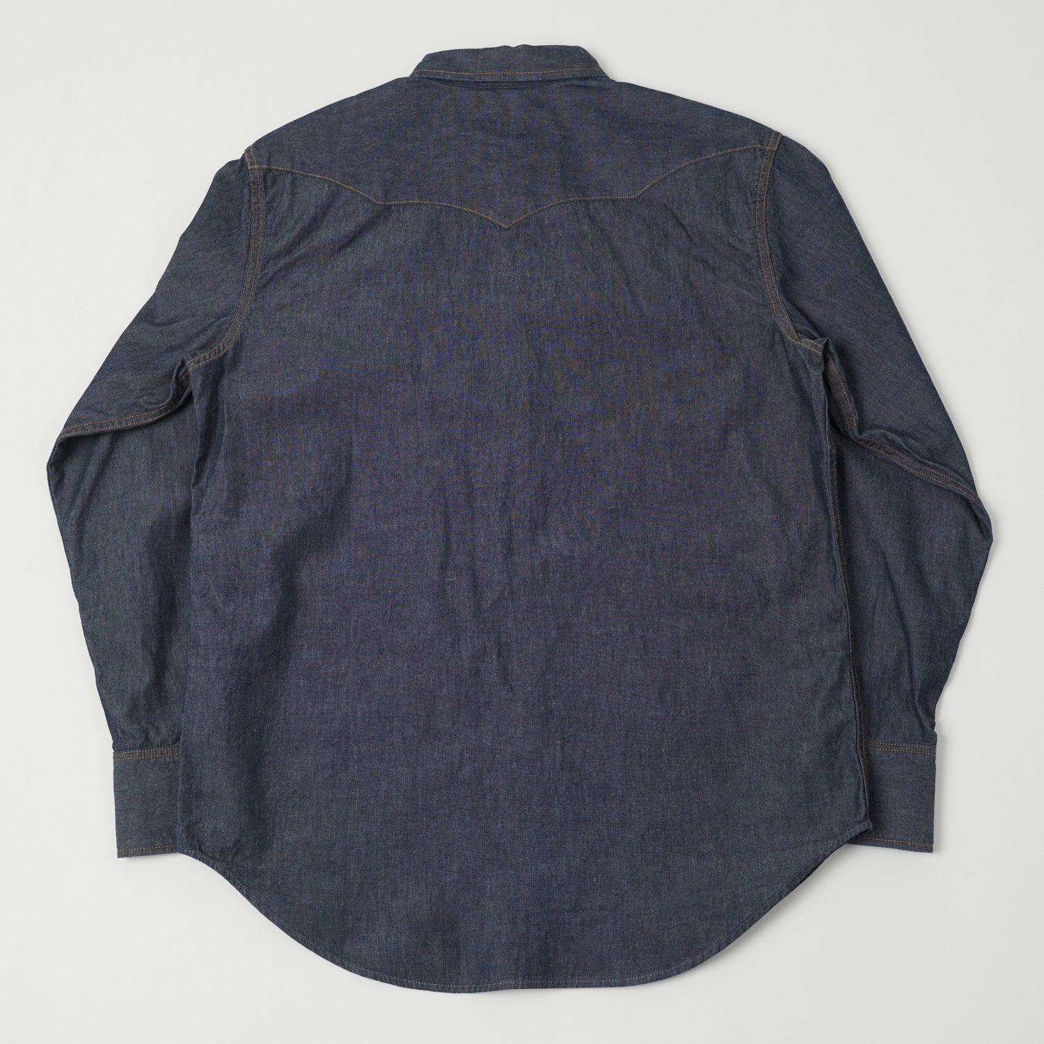 Dubbleworks Lot. 43001 Chambray Western Shirt - Navy Blue