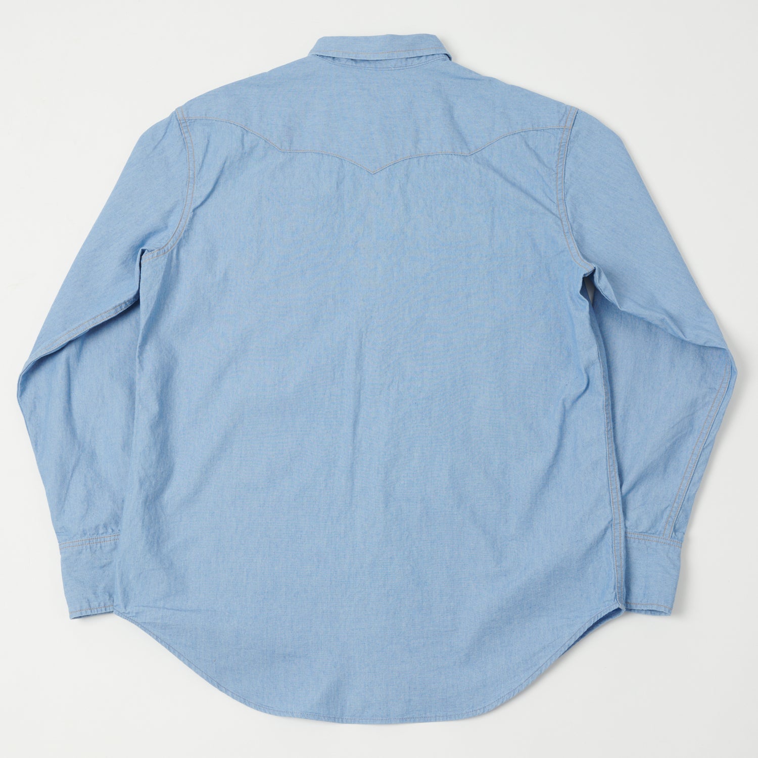 Dubbleworks Lot. 43001 Chambray Western Shirt - Sax Blue