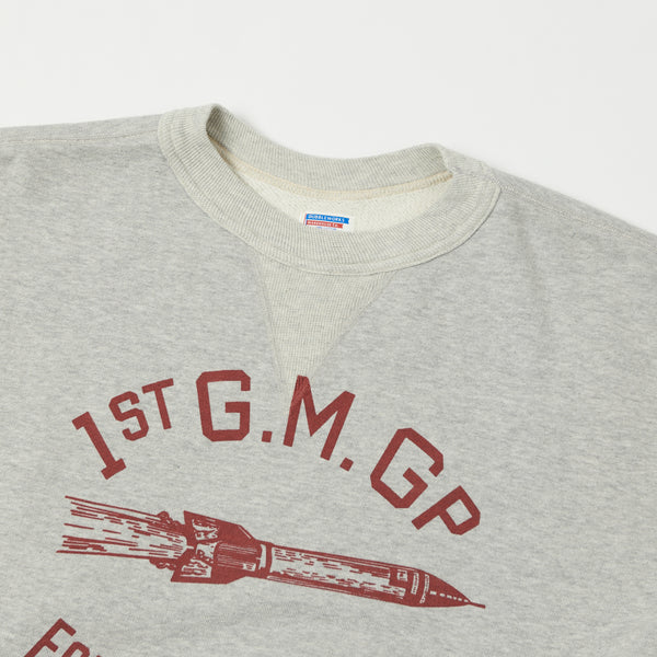 Dubbleworks 'Fort Bliss' Print Sweatshirt - Heather Grey