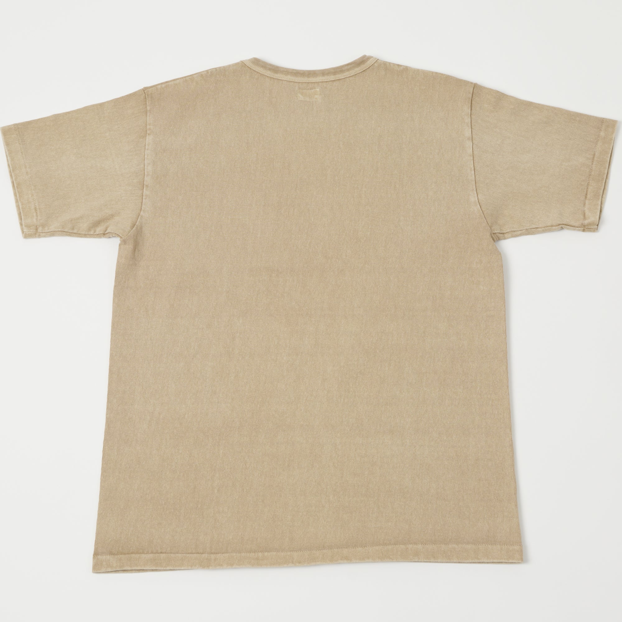 Dubbleworks Heavy Fabric Pigment Dye Pocket Tee - Beige