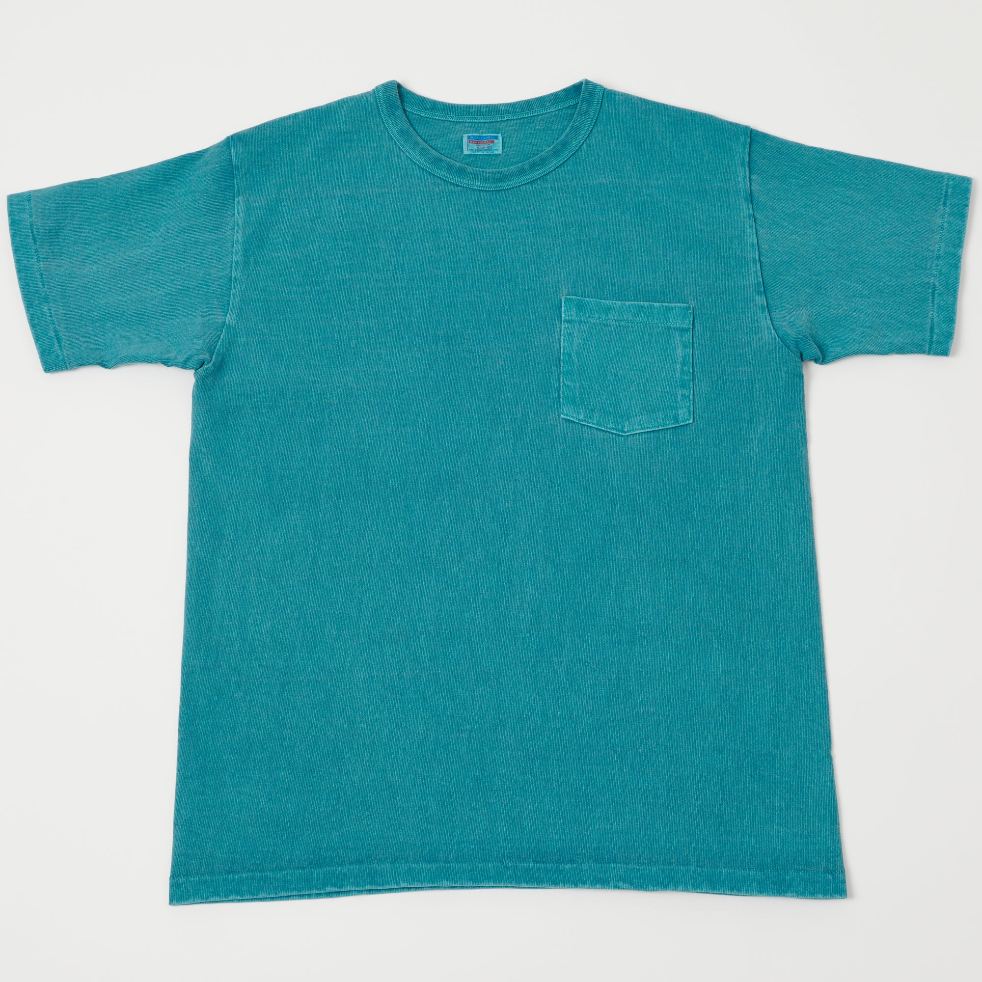 Dubbleworks Heavy Fabric Pigment Dye Pocket Tee - Turquoise