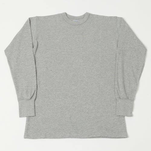 Dubbleworks Long Sleeve Thermal Tee - Heather Grey