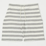 Dubbleworks Pile Border Shorts - Grey Stripe