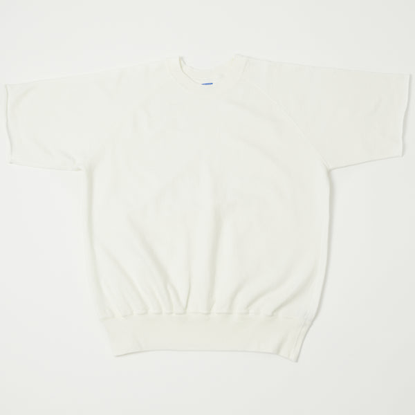 Dubbleworks Plain Style Off Cut Sweatshirt - Off White