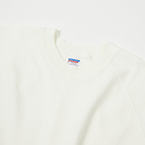 Dubbleworks Plain Style Off Cut Sweatshirt - Off White