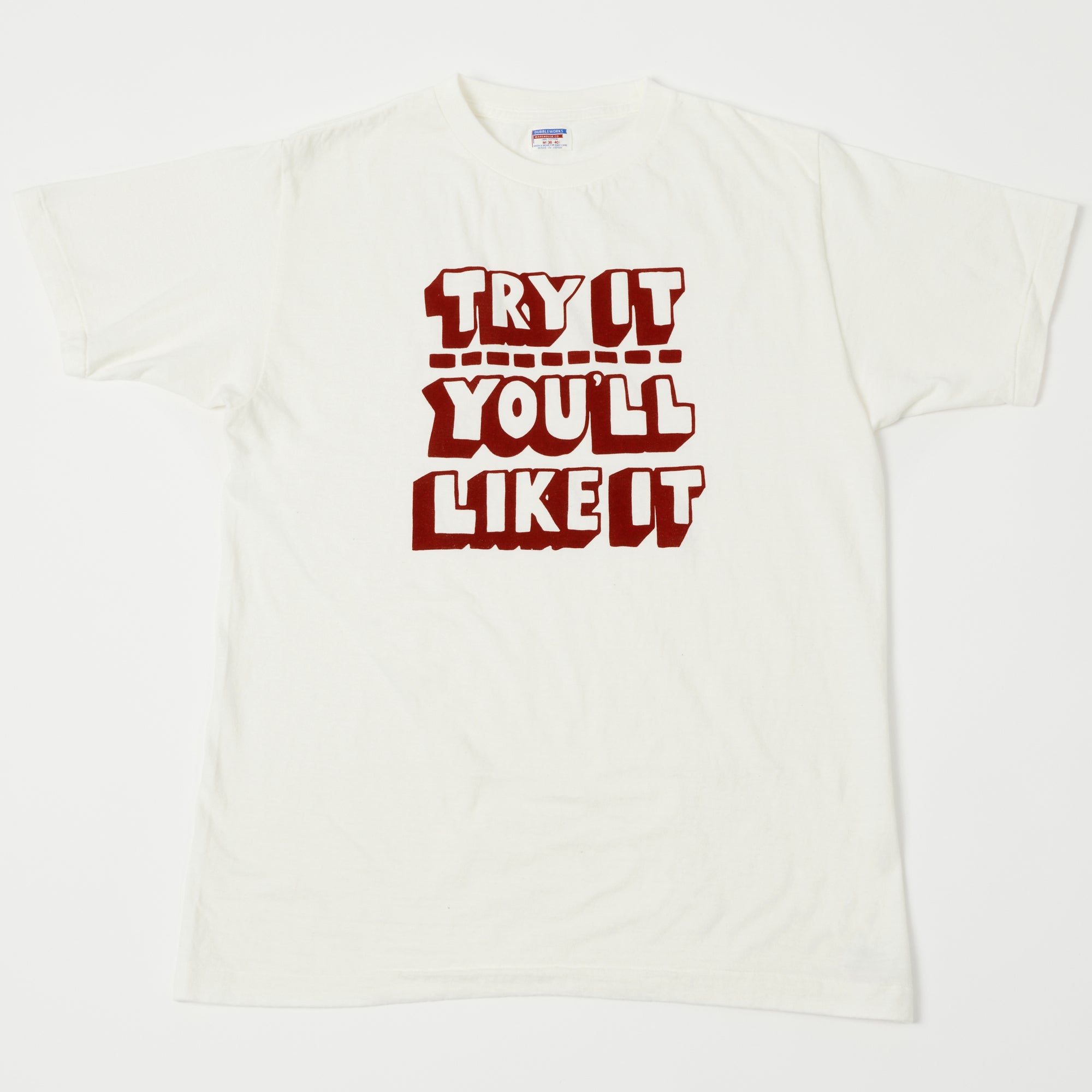 Dubbleworks 'Try It' Print Tee - Off White