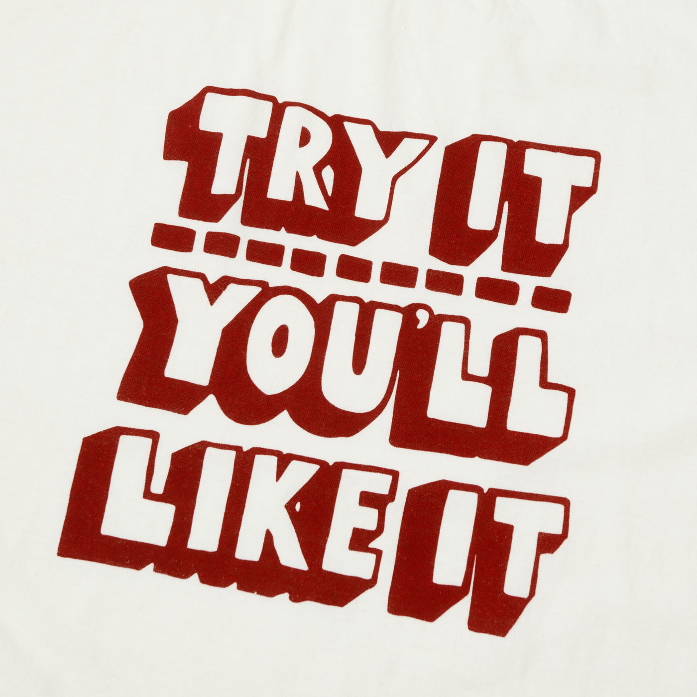 Dubbleworks 'Try It' Print Tee - Off White