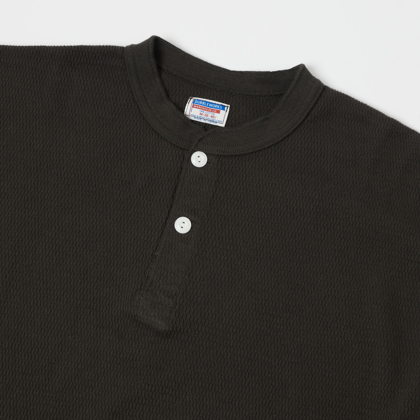 Dubbleworks Long Sleeve Thermal Henley - Sumikuro