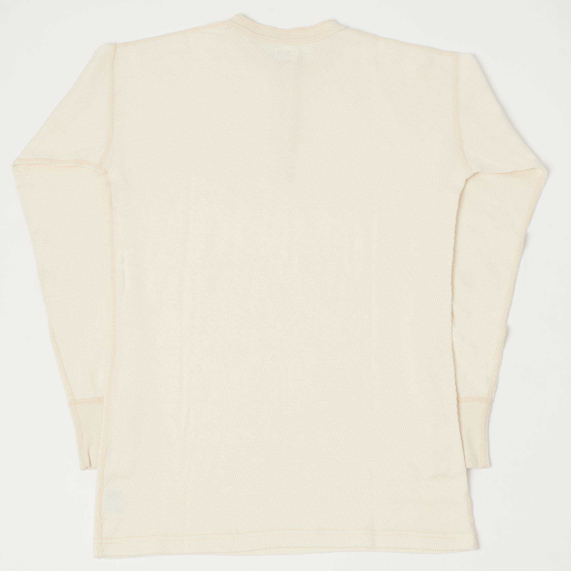 Dubbleworks Long Sleeve Thermal Henley - Off White