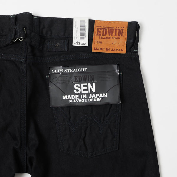 Edwin SEN Cinch Black Selvage Slim Straight Jeans