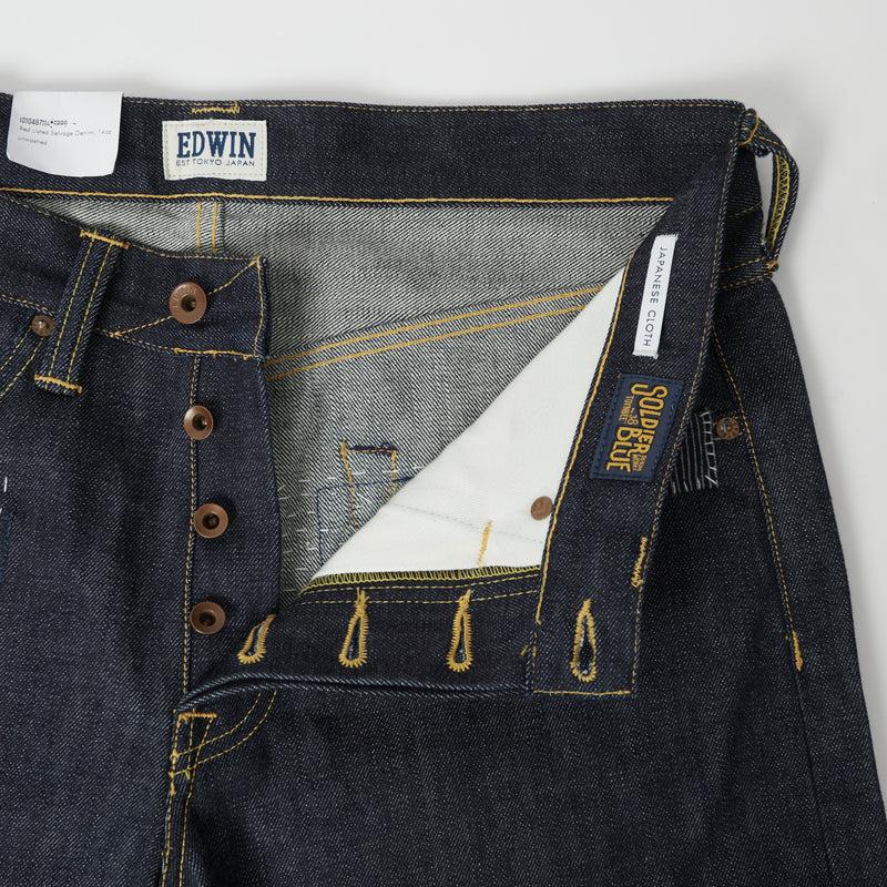 Soldier Blue X Edwin ED-47 Red Listed Selvedge Regular Straight Jeans