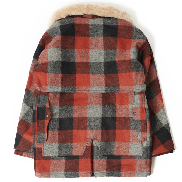 Filson Lined Mackinaw Wool Packer Coat - Red Check
