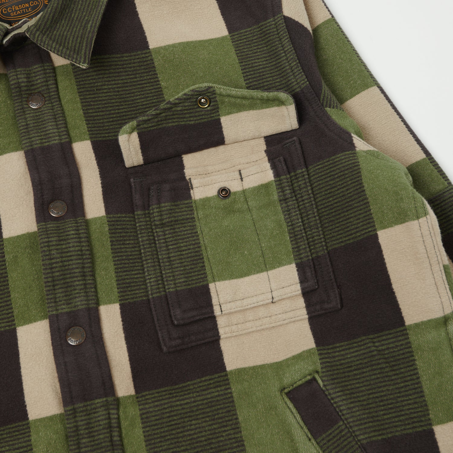 Filson Beartooth Camp Jacket - Cinder Olive Check