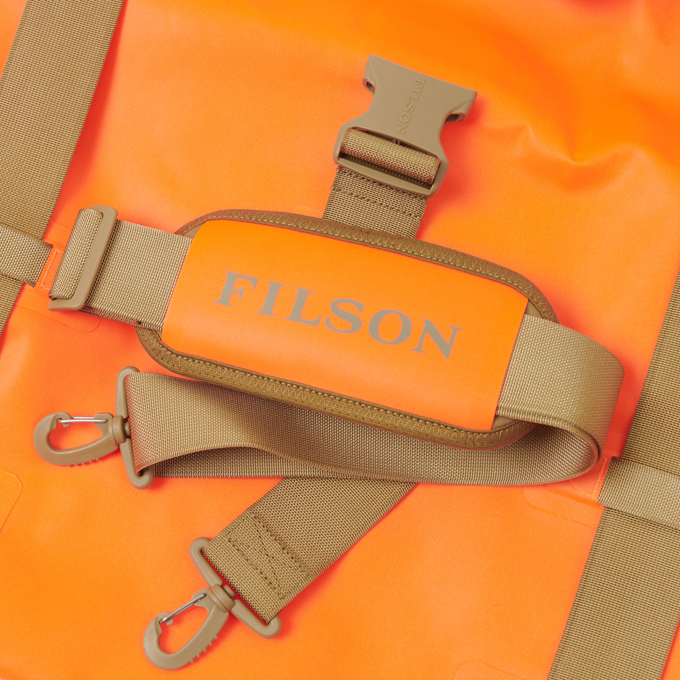 Filson Medium Dry Duffle Bag Orange SON OF A STAG