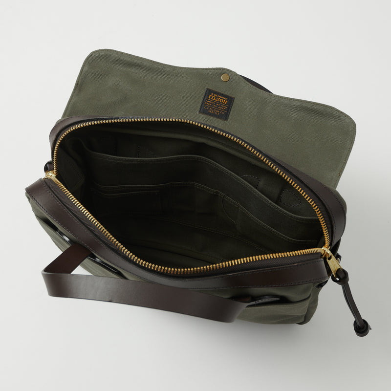 Filson Rugged Twill Original Briefcase Otter Green SON OF A STAG