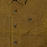 Filson Tin Cloth Short Lined Cruiser Jacket - Dark Tan