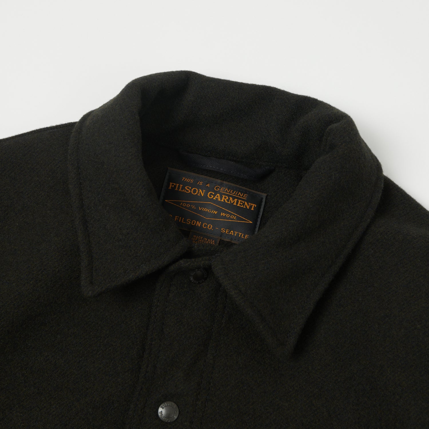 Filson Mackinaw Wool Work Jacket - Peat Black – SON OF A STAG