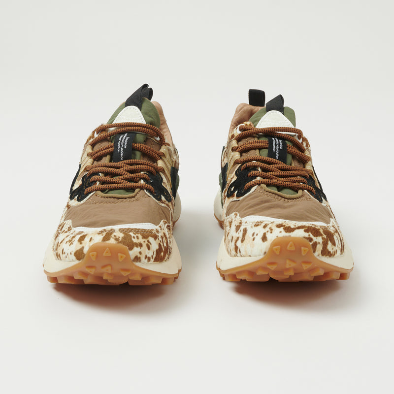 Flower Mountain Yamano 3 Man Suede/Nylon Sneaker - Brown/White