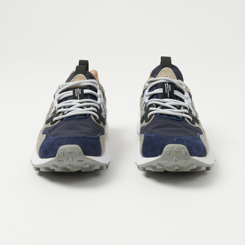 Flower Mountain Yamano 3 Man Suede/Nylon Sneaker -Navy