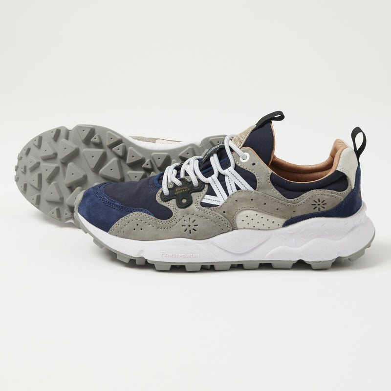 Flower Mountain Yamano 3 Man Suede/Nylon Sneaker -Navy