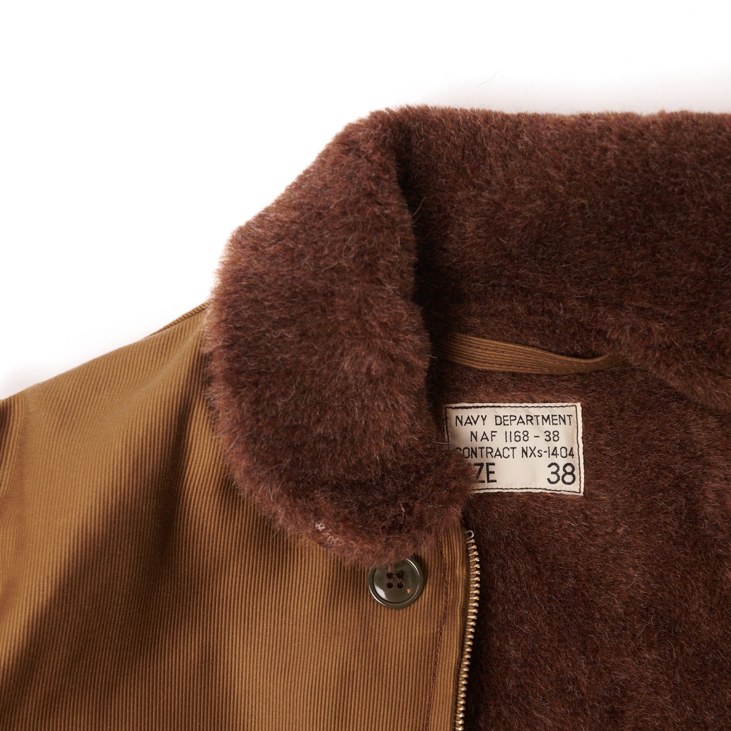 Freewheelers & Co 1940's Type N-1 Deck Jacket - Dark Khaki/Beige