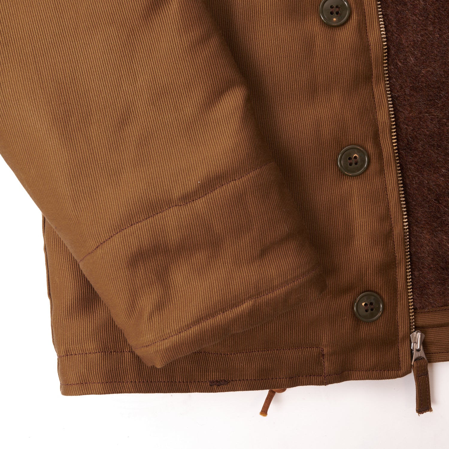 Freewheelers & Co 1940's Type N-1 Deck Jacket - Dark Khaki/Beige