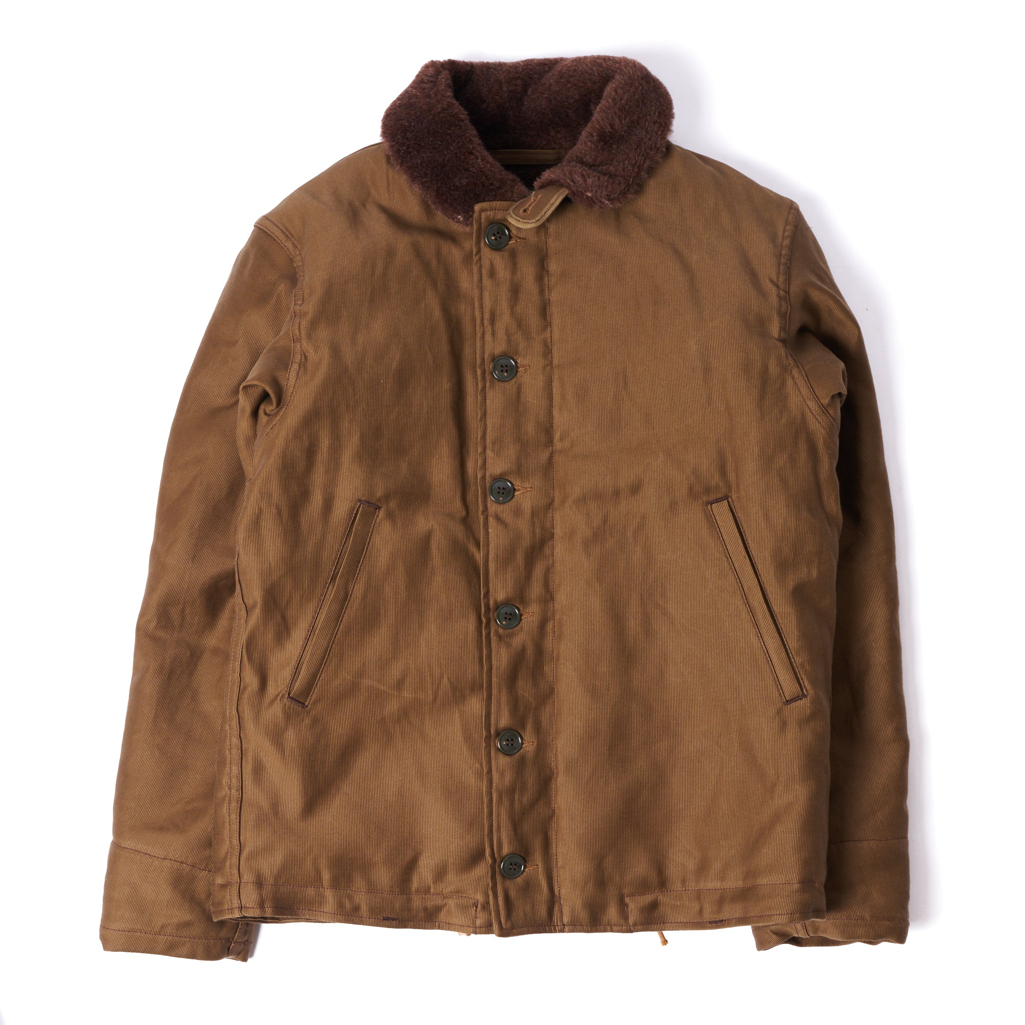 Freewheelers & Co 1940's Type N-1 Deck Jacket - Dark Khaki/Beige