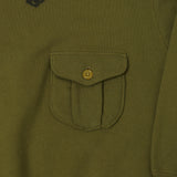 Freewheelers 'USMC Devil Dog' Set-in Sleeve Pocket Sweatshirt - Olive
