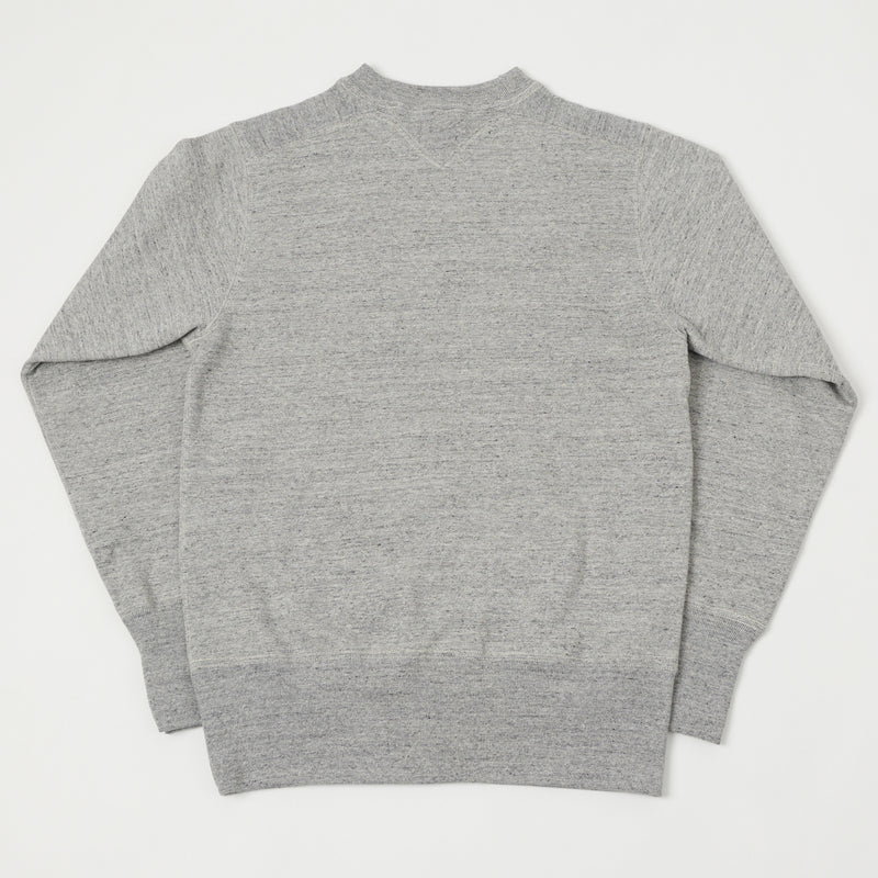 Freewheelers 2224005 Set in Sleeve Sweatshirt - Mix Grey