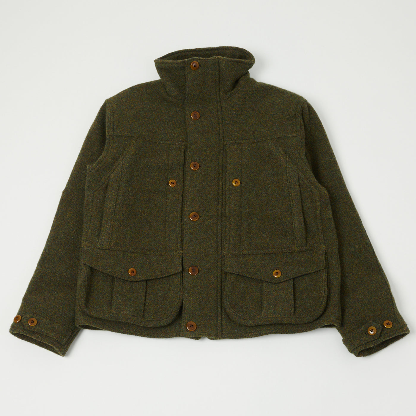 Freewheelers & Co Great Lakes 'Grizzly' Jacket - Grained Olive