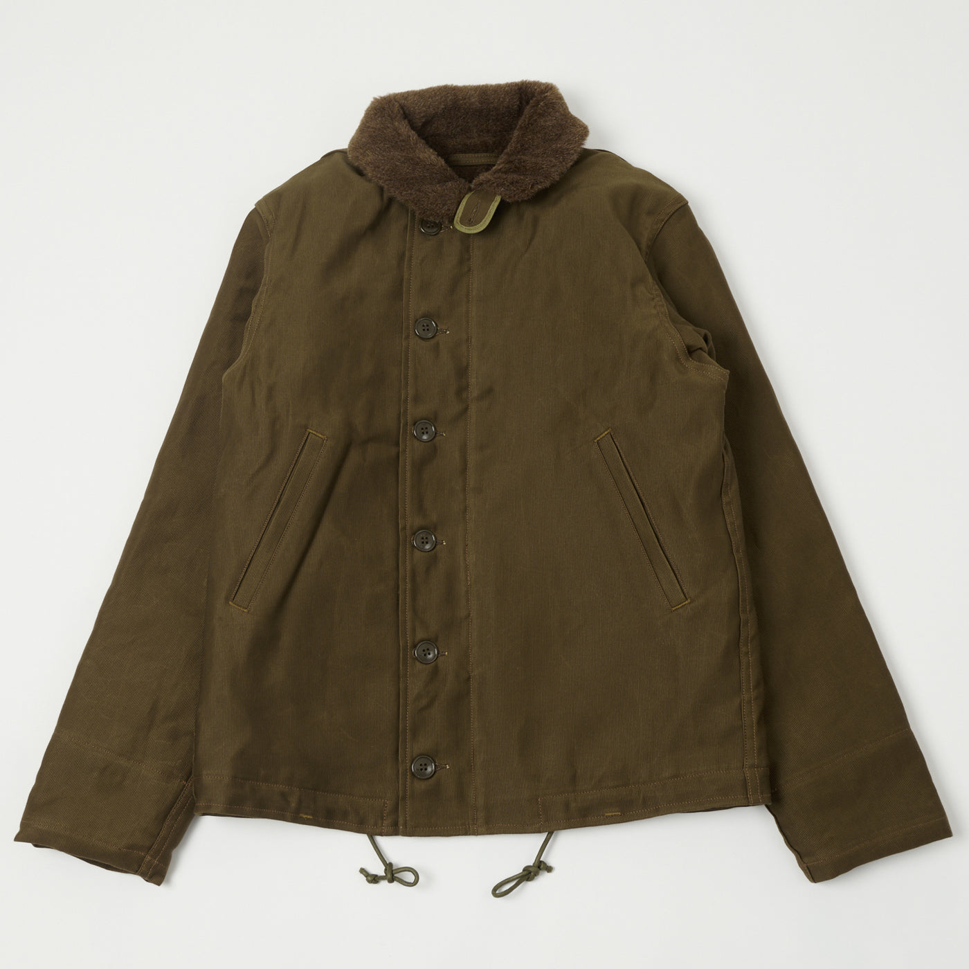 Freewheelers & Co Type N-1 Deck Jacket - Dark Red Beige