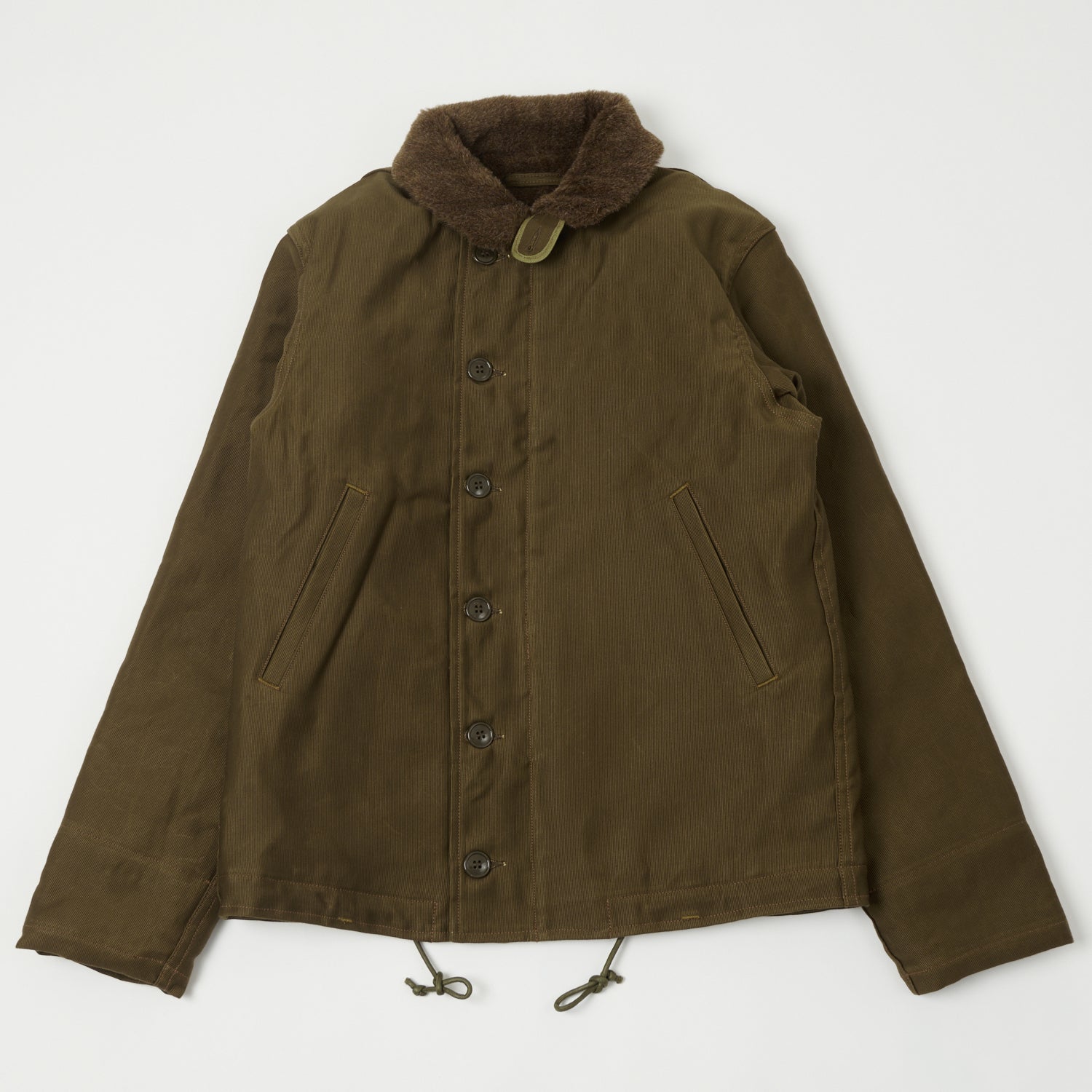 Freewheelers & Co Type N-1 Deck Jacket - Dark Red Beige